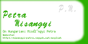 petra misangyi business card